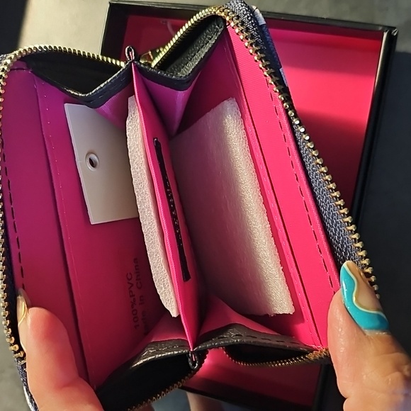 Trina Turk Floral Black and White Women's Wallet - Picture 3 of 5